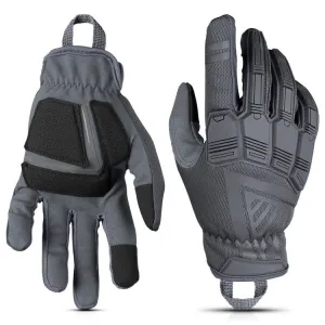 Glove Station Impulse Guard TPR Impact Resistant Tactical Gloves - Gray - Extra Large - GS-TKG126-XL-GEY