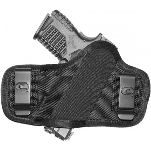 Crossfire Shooting Gear CRFCLPONSA1S2 The Clip-On OWB Black Ballistic Nylon Belt Clip Fits 2-2.50\" Subcompact Ambidextrous
