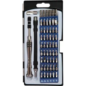 Wheeler 564018 Precision Micro Screwdriver Set Chrome Plated Steel Extendable Handle 58 Pieces