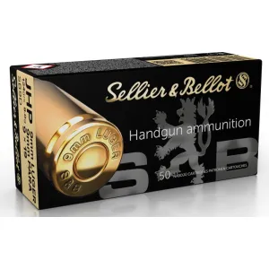 Sellier & Bellot SB9D Handgun 9mm Luger 124 gr Jacketed Hollow Point (JHP) - 50rd Box