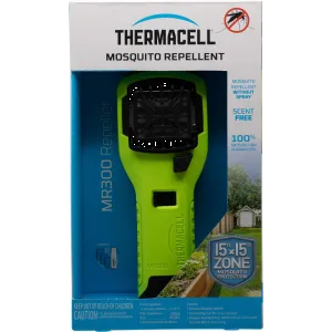 Thermacell MR300G MR300 Portable Repeller Olive Effective 15 ft Odorless Scent Repels Mosquito Effective Up to 12 hrs