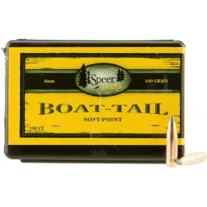 Speer 1220 Rifle Hunting 6mm .243 100 GR Spitzer Boat Tail Soft Point 100 Box