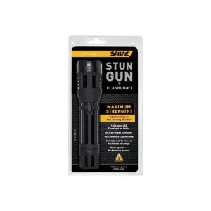 Sabre S2000SF Stun Gun/Flashlight w/Holster Black Aluminum 1.82 uC Pain Rating
