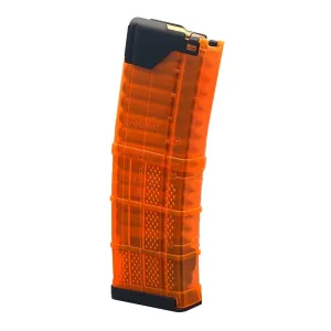 Lancer Systems AR-15/M4 30 Round 223/556/300BLK Magazine In Translucent Blaze Orange - Mag Model # L5AWM-TBO