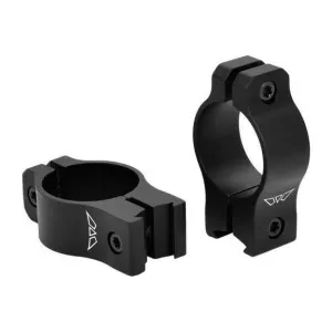Warne V421M Vapor For Rimfire Rifles Medium 1\" Tube Black Aluminum