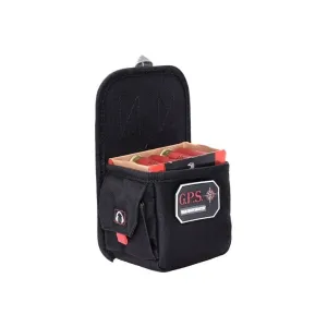 GPS Bags GPS575BCB Single Shotshell Box Carrier 600D Polyester Black 1 Box of 12 or 20 GA Shells