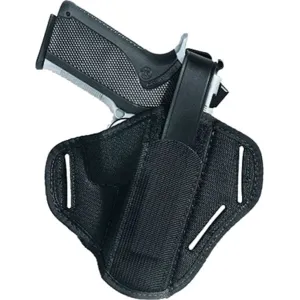 Uncle Mikes 8616 Super Belt Slide Holster 3.25-3.75\" Barrel Medium/Large Auto Nylon Black