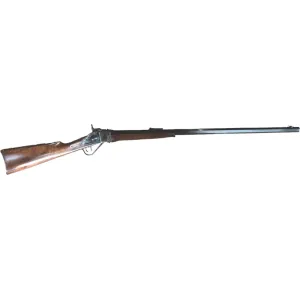 Cimarron 1874 Sharps Deluxe AS160 Rifle, 45-70 Gov't, 32\" Octagon Barrel, Falling Block, Double Set Triggers, Case Hardened/Blue