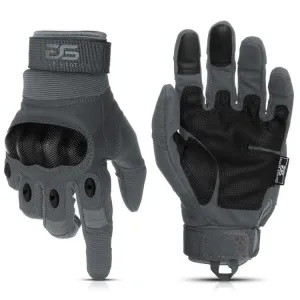 Glove Station Combat Hard Knuckle Full Finger Tactical Gloves - Gray - XX Large - GS-258-GY-2XL