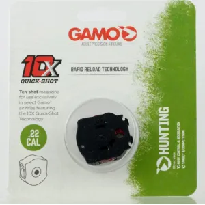 Gamo 621258854 10X Quick-Shot 22 Pellet Black Polymer 10rd for Gamo Swarm Magnum, Swarm Whisper & Swarm Bone Collector
