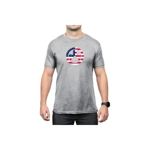 Magpul MAG1281030S Independence Icon Athletic Gray Heather Cotton/Polyester Short Sleeve Small
