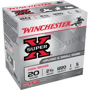 Winchester Ammo X205 Super-X High Brass 20GA 2.75\" 1oz #5 Shot - 25sh Box
