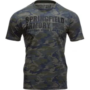 Springfield Armory GEP7128S Vintage Camo Mens T-Shirt Camo Small Short Sleeve