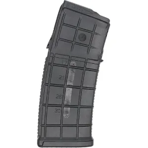 Steyr Aug 30 Round Magazine By A.C. Unity - 5.56 Nato /.223, Military Grade, Black With Clear Round Count Window - High Quality .. Made In Bosnia