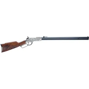 Henry H011SD Original Silver Deluxe Engraved Lever 44-40 Winchester 24.5\" 13+1 Walnut Stock Blued