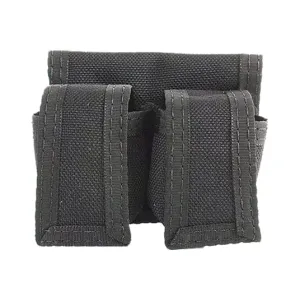 HKS Speedloader Case 203LBB Large Black Hytrel Fits Up to 2.75\" Belt, Holds 2 Speedloaders.