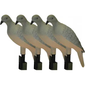 Mojo Outdoors HW9004 Clip On Dove Species Natural Plastic 4 Per Pack