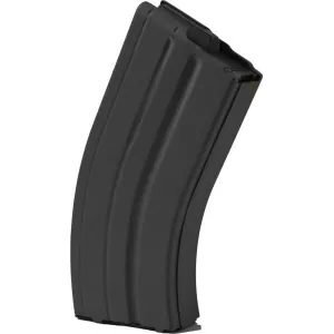 ASC AR-15 7.62x39mm, 20 Round Magazine, Black Marlube Coated Stainless Steel Body, Black Follower - 20-76239-SS-BM-B-ASC