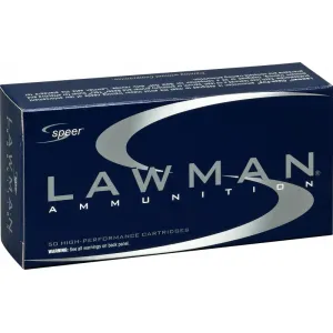Speer Ammo 53651 Lawman 9mm Luger 124 GR Total Metal Jacket - 50rd Box