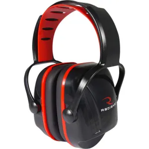 Radians XC0130CS X-Caliber Muff 22 dB Over the Head Black Ear Cups with Adjustable Black Headband & Red Trim for Youth 1 Pair