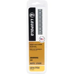 Leupold 179106 QRW Matte Black Aluminum For Browning BAR Rifle Quick Release