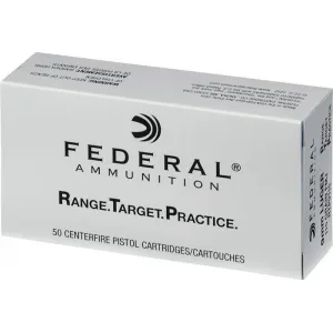 Federal RTP9115 Range and Target 9mm Luger 115gr FMJ (50/Box-20/Case) SS Item# 104335 RTP9115