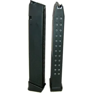 Glock Compatible .40 Cal 31 Rd Capacity Mag. Steel Lined and Reinforced Polymer Body Aftermarket Mag