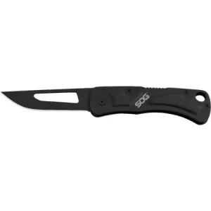 S.O.G SOG-CE1012-C Centi II 2.10\" Folding Straight Back Plain Black Hardcased Stainless Steel Blade/Black Stainless Steel Handle