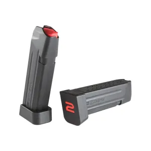 Amend2 A2GLOCK17BLK Glock 17 Compatible 9mm Luger 18rd Magazine Polymer Black Finish