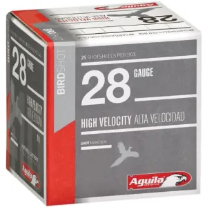Aguila 1CHB2873 Hunting High Velocity 28GA 2.75\" 3/4oz #7.5 Shot - 25sh Box