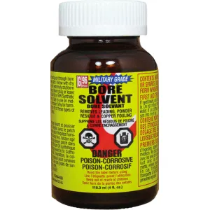 G96 1108 Military Grade Bore Solvent Removes Powder, Lead, Plastic Fouling 4 oz Jar