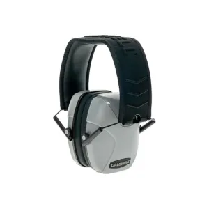 Caldwell 1103305 Passive Low Pro Muff 24 dB Over the Head Gray Ear Cups with Padded Black Headband for Adults