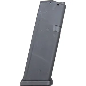Glock Compatible 9mm 15 Rd Capacity Steel Lined Polymer Magazine, Aftermarket, for Glock 19 Handguns