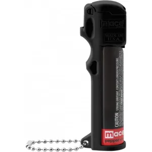 Mace 80725 Personal Pepper Spray 18 Grams OC Pepper 12 ft Range Black