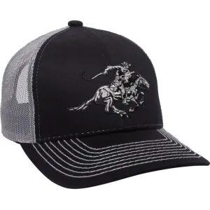 Outdoor Cap WIN46B Winchester Cap Cotton Twill Black/Light Gray Structured Osfa
