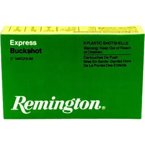 Remington Ammunition 12SB00 Express Magnum 12GA 2.75\" Buckshot 12 Pellets 00 Buck - 5sh Box