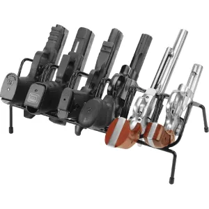 Past 222210 LockDown 6 Gun Handgun Rack Black