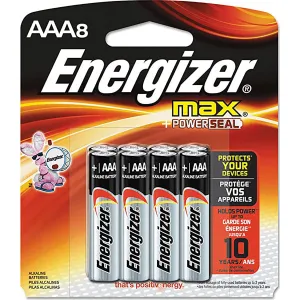 Energizer E92MP8 AAA Max 1.5 volts Alkaline