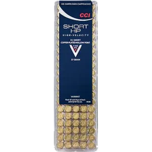 CCI 0028 Varmint 22 Short Copper-Plated Hollow Point 27 GR - 100rd Box