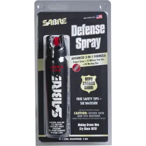 Sabre M120L Magnum Self Defense Pepper Spray 6 3/8\" Tall x 1 1/2\" Wide 4.36 oz
