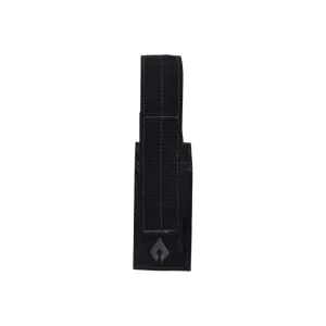 Advance Warrior Solutions PSMPBL Single Mag Pouch Pistol Black Polyester, Molle Attachment