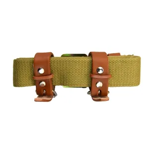 Mosin Nagant Rifle Sling New - Exact Reproduction of Original Sling with Dog Collars for M91/30\'s, M44\'s, M39\'s, Etc.