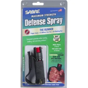 Sabre P22J Jogger Pepper Spray 4\" Tall x .87\" Wide .75oz 8-10 Feet