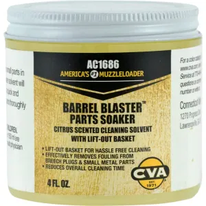 CVA Barrel Blaster Parts Soaker Cleaning Solution 4 oz, Model AC1686, BB Parts Soaker Type.