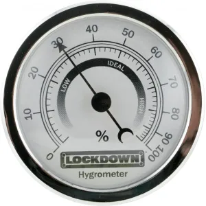 Lockdown 222111 Vault Hygrometer with Fastener/Hook