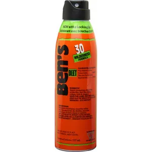 Ben\'s 00067178 30 Odorless Scent 6 oz Aerosol Repels Ticks & Biting Insects Effective Up to 8 hrs