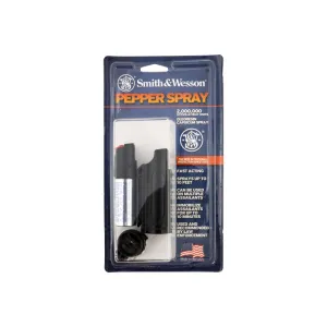 Smith & Wesson SWP-1403 Pepper Spray 0.5 oz Hard Case, 10 ft Range, Quick Release Keychain.