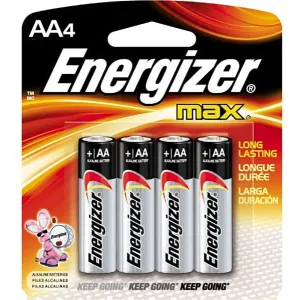 Energizer E91BP4 AA Max 1.5 volts Alkaline
