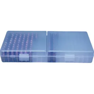 MTM Case-Gard P200924 Case-Gard 200 Series 9mm Luger 380 ACP Handgun Clear Blue Polypropylene 200 rds