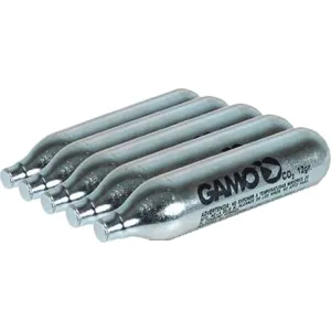 Gamo 621247054 CO2 Air Gun Cartridges 12 gram Silver 5PK